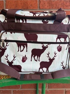 NWT Boys Mint Deer Print Travel Bag, boys duffle